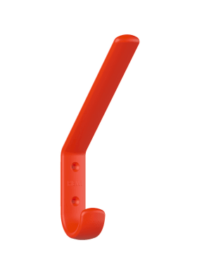 HEWI Garderobenhaken Ser 477, matt, H:165, m.Distanzstück koralle 