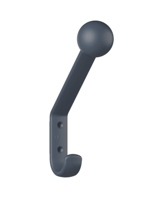 HEWI Garderobenhaken Ser 477, matt, H:174, T:132, m. Kugel anthrazgr 