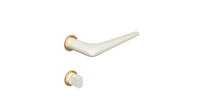 HEWI Frei-Besetzt-Garnitur, PVD-Ros., Edition matt mini Reinweiß