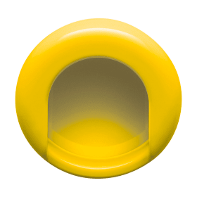 HEWI Einlassmuschel, Einlassmaße ø70mm x 13mm senfgelb 