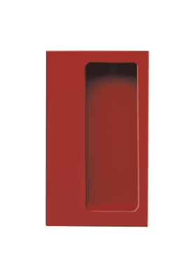 HEWI Einlassmuschel, Einlassm. 90 x 42mm, Einlasst. 15mm rubinrot 