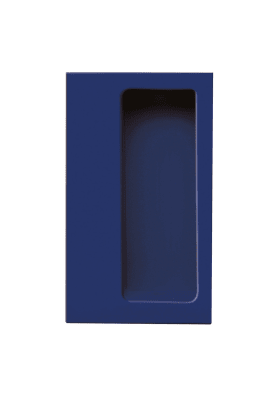 HEWI Einlassmuschel, Einlassm. 90 x 42mm, Einlasst. 15mm stahlblau 