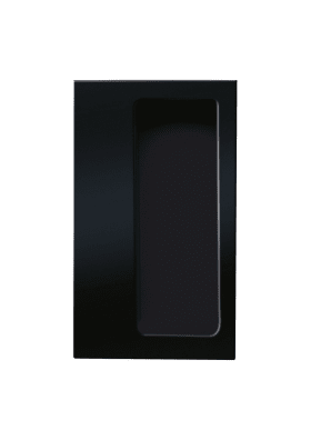 HEWI Einlassmuschel, Einlassm. 90 x 42mm, Einlasst. 15mm tiefschwarz 