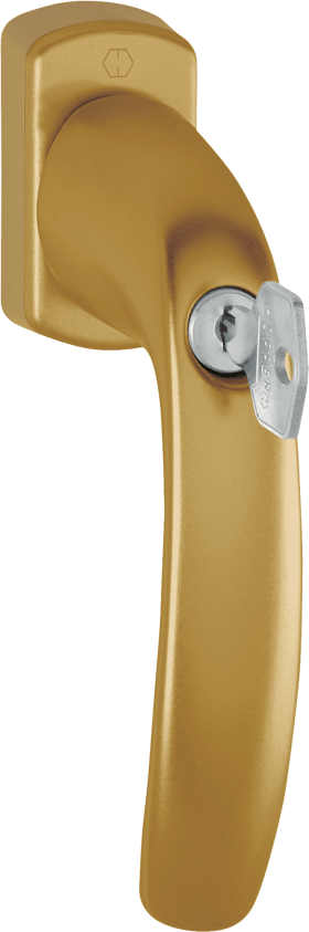 HOPPE Fenstergriff 0810S/U10 100NM,abschl.,eck,7/35,F4