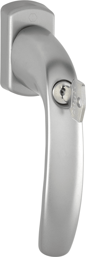 HOPPE Fenstergriff 0810S/U10 100NM,abschl.,eck,7/35,F9