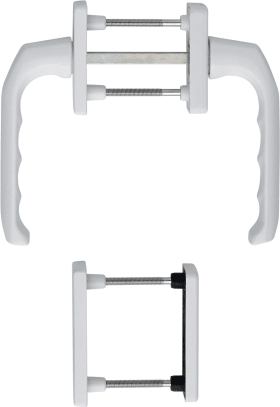 HOPPE FTT-Griffgarnitur, PZ, London 013/51N/U34, TS 63-68, N 12, ALU verkehrsweiß