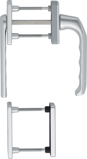 HOPPE FTT-Griffgarnitur, PZ, London 013KH/51N, TS 63-68, N 12, ALU naturfarbig