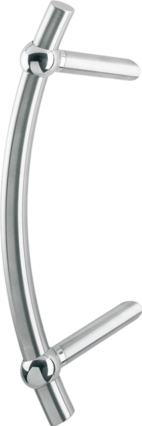 HOPPE Stoßgriff E5513D,BA 300,L 485,Ø 30,ER.pol./ma.