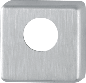HOPPE Schlüsselrosettenpaar E52KVS,eckig,RZ, 10mm,TS 37-42,F69