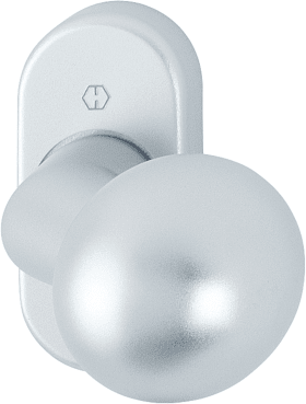 HOPPE Halbgarnitur 50G/55,o.Schl.ros.ov.,8,F1-2,TS55-65,o.No.