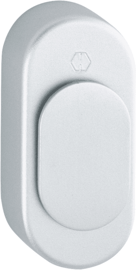 HOPPE FT-Verdeckrosette, oval, RH16, U956V, drehbare Abdeckung, natur matt eloxiert