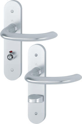 HOPPE Drückergarnitur Marseille 1138/3056RF-3, LS,WC/SS72/8 (8),DR,F1-40,o. No.