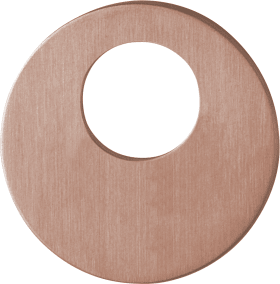 HOPPE Schlüsselrosettenpaar E849NS,rund,RZ, 2mm,TS 35-45,F84-1-R