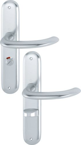 HOPPE Drückergarnitur Marseille 1138/273P, LS,WC/SS63/8 (8),F1,TS 37-42,o. No.