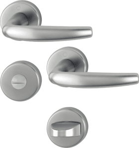 HOPPE Drückergarnitur Atlanta 1530/42KV/42KVS,WC/SS,8(8),F1,TS 37-42