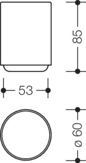 Hewi Zahnputzbecher Ø 60 EDIT matt