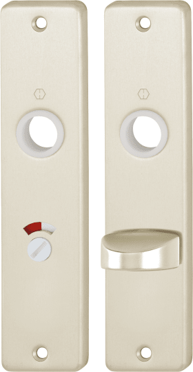 HOPPE Kurzschildpaar 378, eckig o. No., WC/SS 57, TS 40, F2