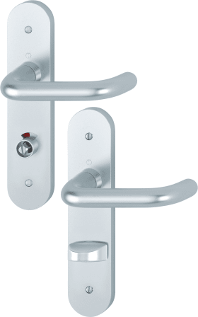 HOPPE Drückergarnitur Paris 138L/3056RF-3, LS,WC/SS72/8 (8),DR,F1,TS 40