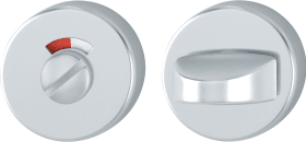 HOPPE Schlüsselrosettenpaar 42KVS,rund,WC/SS, 9mm,TS 27-32,F1