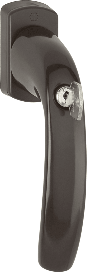 HOPPE Fenstergriff 0810SVS/U10,abschl.,eck,7/35,F8707,ohne Schrauben