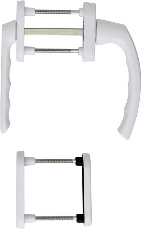 HOPPE FTT-Griffgarnitur, PZ, Luxembourg 099KH/66N/U26, TS 63-68, N 10, ALU F9016