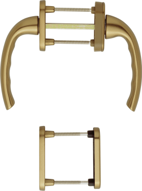 HOPPE FTT-Griffgarnitur, PZ, Tôkyô 0710RH/66N, TS 63-68, N 12, ALU bronzefarbig