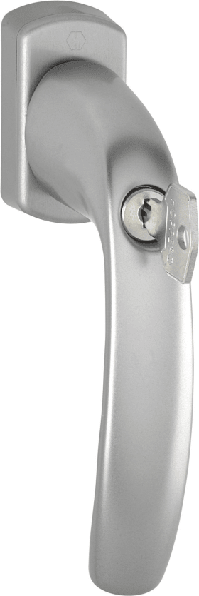 HOPPE Fenstergriff 0810S/U10 100NM,abschl.,eck,7/40,F9