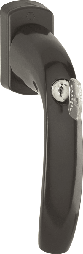 HOPPE Fenstergriff 0810S/U10 100NM,abschl.,eck,7/40,F8707