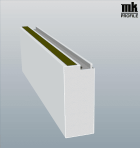 GEALAN-BO-EINST 120MM SK LG 6,5M PVC-S WEIß 74/83ER HÖ: 113,4MM 12050 09