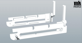 ZUBEHÖR KOMPLETT KELLERFENSTER 2 GRIFFE BRA E VERSION 642 LANG B