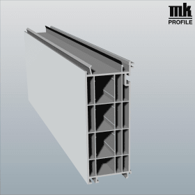 SCHÜCO-BO-EINST 130MM 6M RB WL 70/82ER VE:12 M IN WEIß 804/2