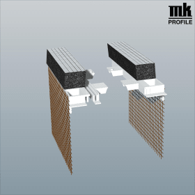 ADAPTER 120MM WEIß 20MM SCHAUM ARMIERUNGSGEWEBE VE:50 PAAR AG120 FLEX