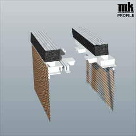 ADAPTER 140MM WEIß 20MM SCHAUM ARMIERUNGSGEWEBE VE:50 PAAR AG140 FLEX