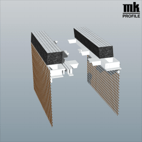 ADAPTER 160MM WEIß 20MM SCHAUM ARMIERUNGSGEWEBE VE:50 PAAR AG160 FLEX