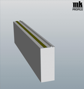 GU-BO-EINST 100MM 6,5M GRAU PVC-S SK SCHW 80MM 70MM HÖ:97MM 10040 22 S12