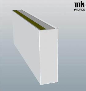 SALAM-BO-EINST 150MM SK LG 6,5M GRAU PVC-S SCHW HÖ: 145,0MM 15050 08 S10