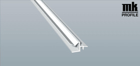 AUFNAHMEPROFIL MITTIG LG 6M WEIß VE:60 M 162