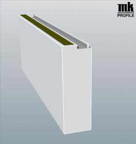 SCHÜCO-BO-EINST 150MM SK LG 6,5M WEIß PVC-S 70/82ER HÖ: 142,4MM 15050 04