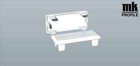 ENDKA-HO-KA-PR 80X35MM 70 ANTHGRAU 836 F 1605