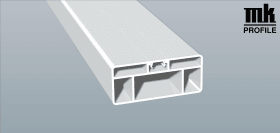 ZAUNRIEGEL 80X35MM 6M KLIPSLEISTE 70 QGRAU ZR 120 K 3905