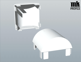 PFOSTENKAPPE ZAUNPFOSTEN 100 ABGERUNDET FOL 70 1205-167 BASALTGRAU