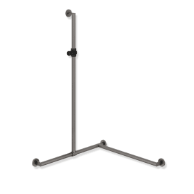 HEWI Duschhandlauf mit verschiebbarer Brausehalterstange, System 900