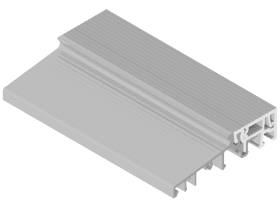 Türschwelle COMBI, 24 mm beschlagleiste, TS 57612-24, EV1/PCV