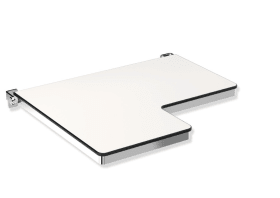 DUSCHKLAPPSITZ L-FÖRMIG (USA) RS CHROM B:26 INCH T:22 13/16 INCH