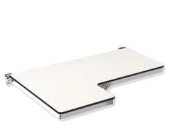 DUSCHKLAPPSITZ L-FÖRMIG (USA) RS CHROM B:31 7/8 INCH T:22 13/16 INCH