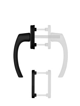 Blaugelb Fenstergriff FGS 1758, 1006I PZ 9005