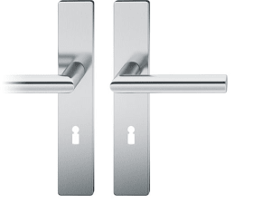 FSB Drückergarnitur Langschild eckig BB72/8 mm TS 39-58 mm Aluminium eloxiert