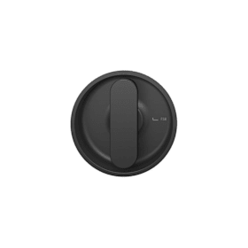 FSB Einlassmuschel rund Riegel 8 mm Aluminium schwarz eloxiert