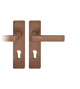 FSB Drückergarnitur 72 1004. KS eck.PZ72/8.DL.TS 39-48.h-bronze