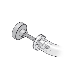 FSB Stoßgriff-Befestigung 05 0580.eins..Griffmaß 20.TS 8-10.ER pol.